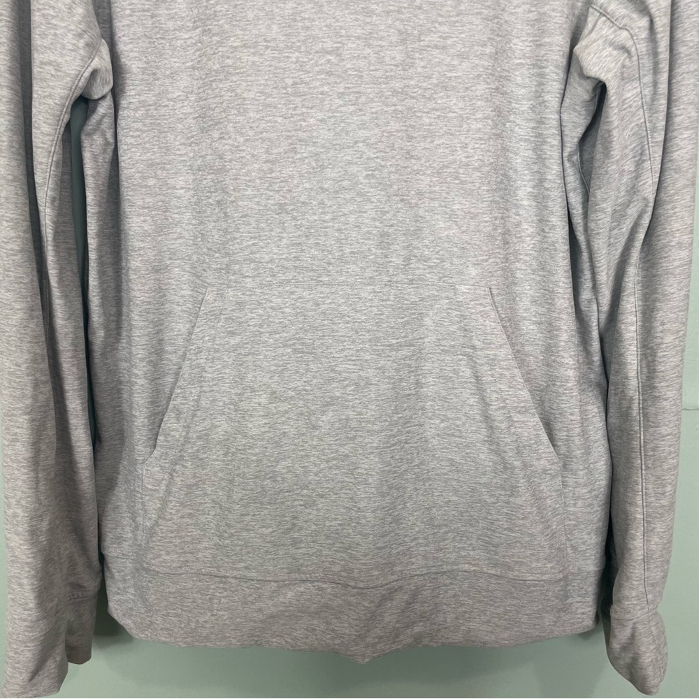 Outdoor Voices Cloudknit Hoodie Lightweight Men Size Medium Light Gray Pullover - Picture 4 of 10